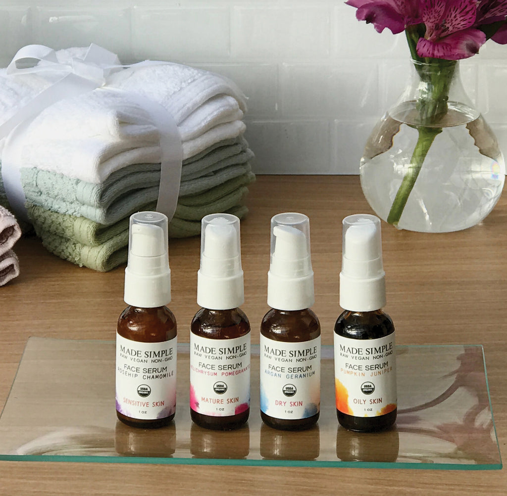 Helichrysum Pomegranate Face Serum for Mature Skin - Certified Organic, Vegan & Cruelty-free